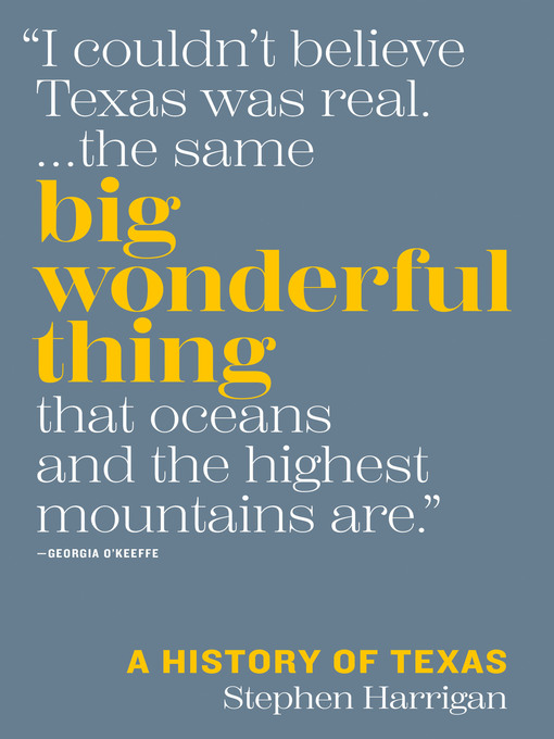 Title details for Big Wonderful Thing by Stephen Harrigan - Available